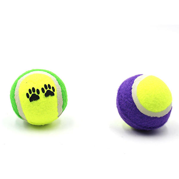 Mini Gummi Kat Tennisbolde, Tilfældig Farve (3 stk)