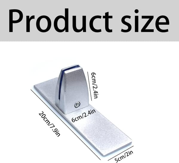 Justerbara glasklämmor i aluminiumlegering Plexiglas Bordsklämma Par