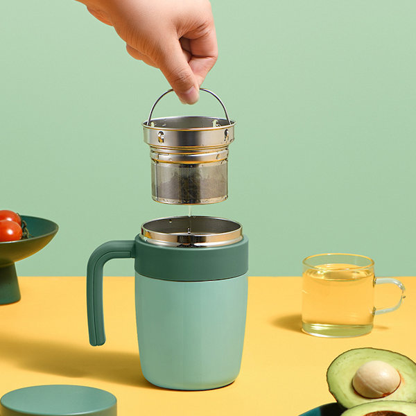 400 ml rostfritt stål mugg med lock, rostfritt stål sport