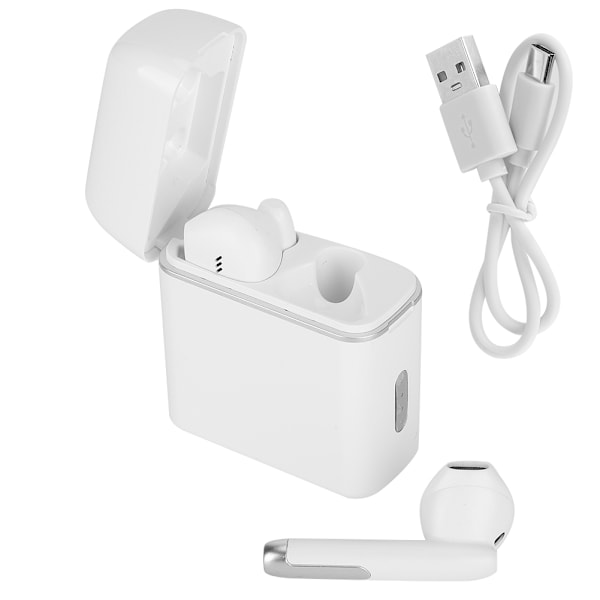 Trådlösa Hörlurar Bilaterala Stereo Hörlurar för Bluetooth 5.0 HDY‑Y3 Vit