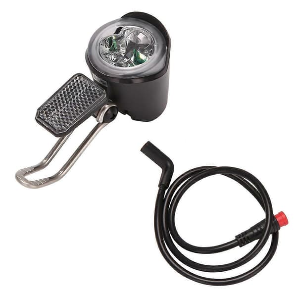 E-Sykkel LED-Frontlys 6V 12V 24V 36V 48V 60V Sykkellys Vanntett Frontlys Vanntett Kontakt (2 Pins)