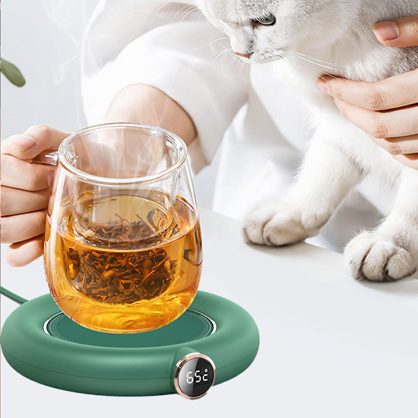 Kaffe Mugg Värmare, Ljus Värmare Platta med Automatisk Avstängning,