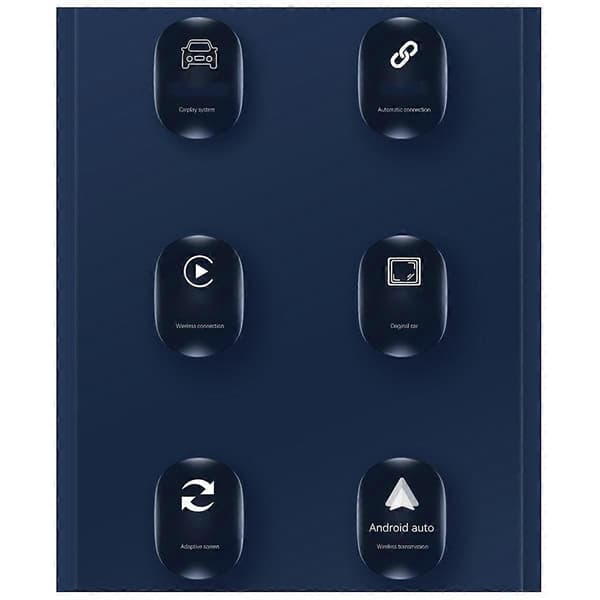 Langaton Carplay Android -sovitin 2-in-1 Langaton sovitin Autosovitin Muuntaa langallisen Android Auton langattomaksi laatikoksi