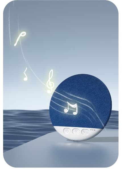 2-pack Bluetooth-sömnhögtalare under kudden: Vitt brus med timerfunktion