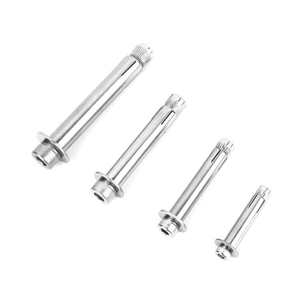 10 stk. M6 50 304 Endbehandlet Rustfrit Stål Hylsesøm