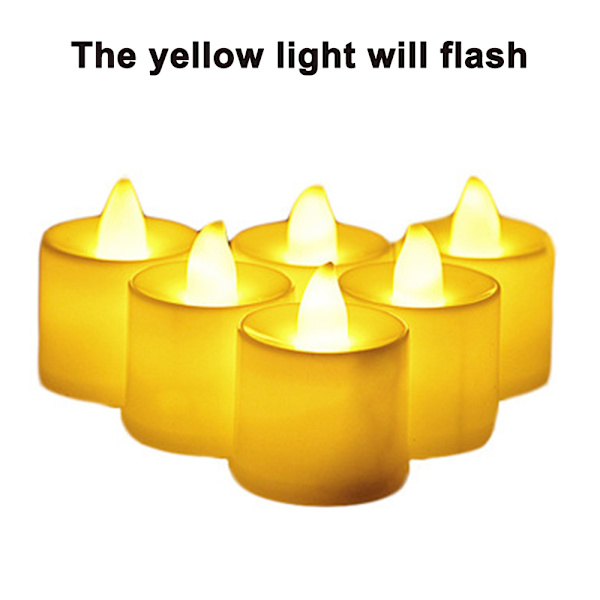 Battery Operated LED Tea Lights,Pack of 24,Flameless Votive