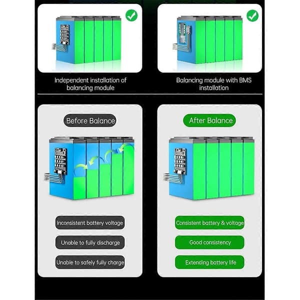 4S 5A Aktiv Balanserare Lifepo4 Litium Lipo Batteri Aktiv Equalizer