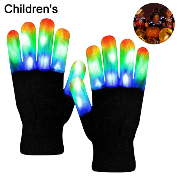 1 par Light Up Gloves LED-handskar Coola leksaker Presenter för barn