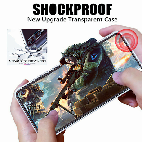 Samsung Galaxy A22 5G - Skal / Skydd / Kortfack Transparent Transparent
