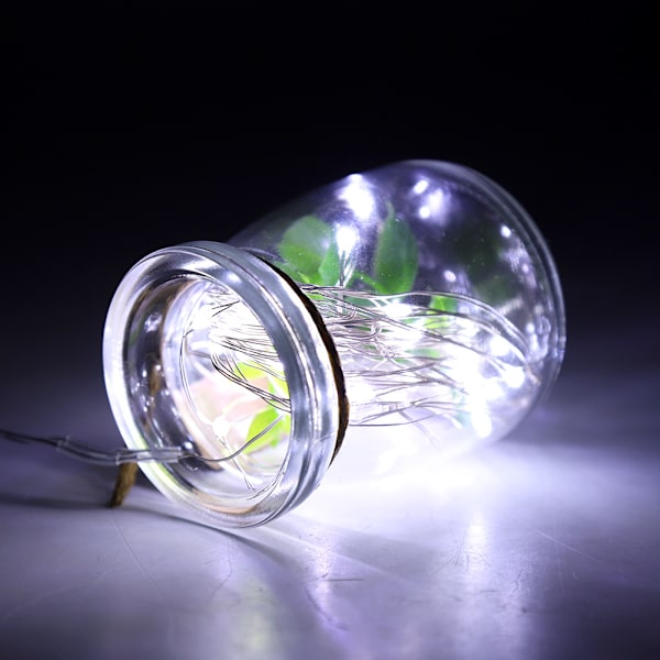 100 LED ljusslinga för sovrum gräsmatta landskap trädgård hem semester dekor vit