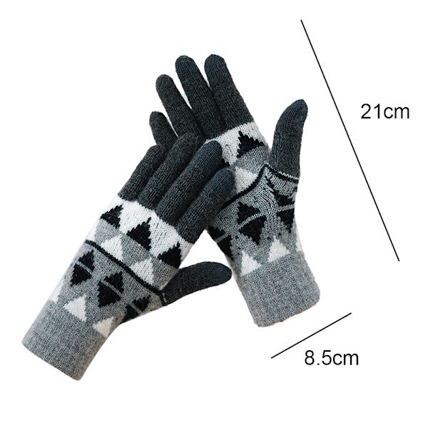 Vinter Touch Screen Handsker Blomsterprint Holder Varmen til Kvinder og Mænd