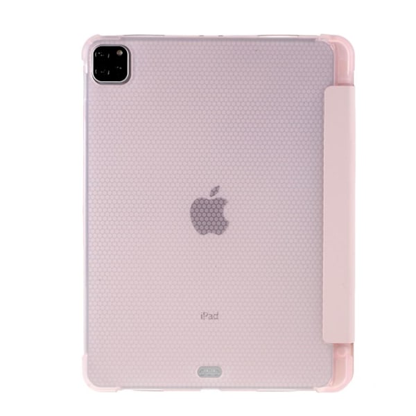 iPad Pro 11 (2018/2020/2021) - Tri-Fold Läder Fodral Pennhållare - Ljus Rosa Ljus Rosa