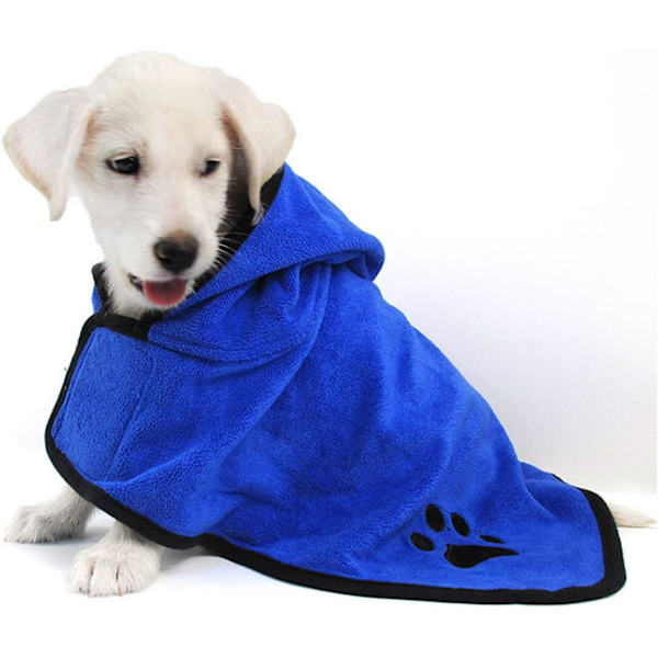 Mikrofiber Hundebadekåbe - Absorberende Lille Hundebadekåbe til Tørring