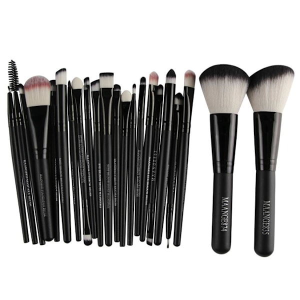 22st Sminkborstar - Makeup brushes Svart