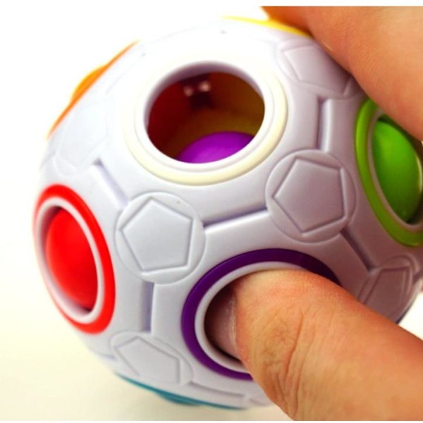 Fidget Ball Magic Rainbow Puzzle Rubiks Fig Cube Toy