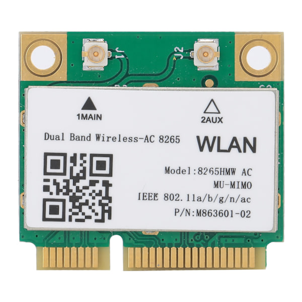 WiFi 6E-kort, pålitlig prestanda, tri-band trådlös modul, Bluetooth 5.3 intern adapter för bärbar dator med 802.11AC dual-band stöd MINI PCI E