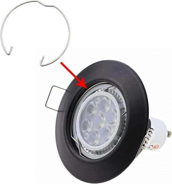 36 Lampefjærklemmeringer 52*49MM for GU10 MR16 Spotlight