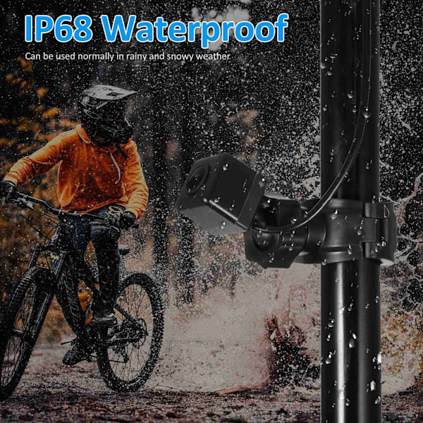 Cykel Backkamera 1080P 4.3in HD Display Skärm Backkamera för Mountainbike