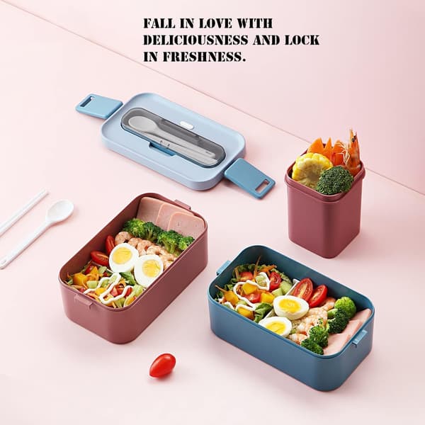 Bento Box, 1000ml Lunchlåda, Frukostlåda, Lämplig för barn, Ad
