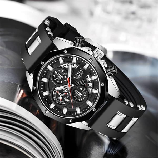 Herre-ur Mode Chronograf Rustfrit Stål Vandafvisende Analog