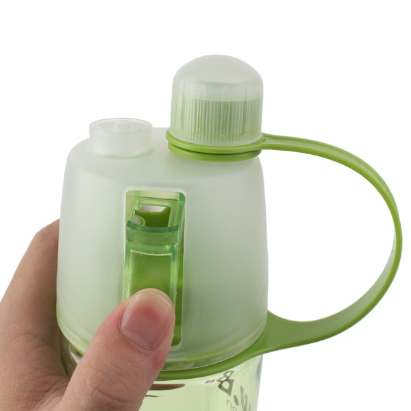 600 ml bärbar sportvattenflaska för utomhusbruk, läcksäker
