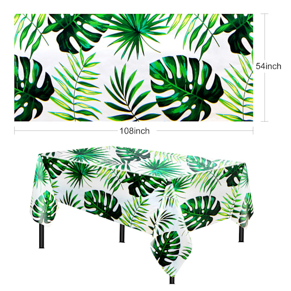 Tidløs Skjønnhet 137x274cm Rektangulær Duk Palm Leaf Innendørs