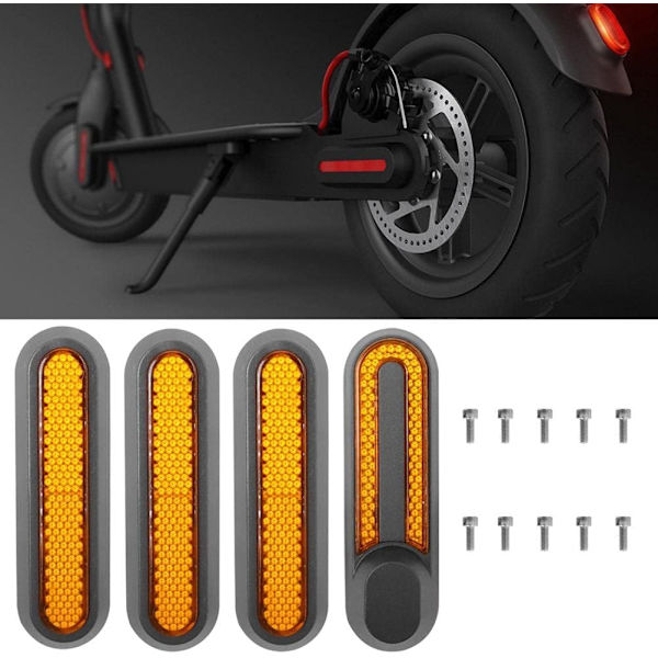Reflekterende baghjulsdæksel til Mi Pro 2/M365/1S elektrisk scooter