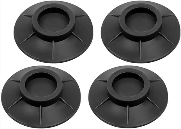 Anti-vibrationsskive, gummimåtte med skive, fødder