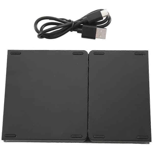 Vikbart Bluetooth-tangentbord för resor, trefaldigt trådlöst bärbart tangentbord med pekplatta för Ally Game Handheld