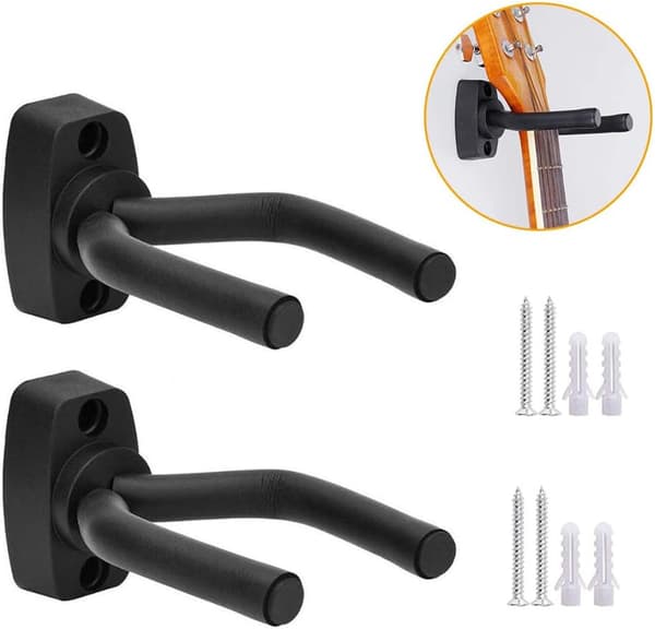 2-pack Premium Gitarr Väggfäste Hängare Ukulele Stativ med Skruvar