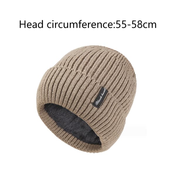 Mössor Dam, Vintermössor för Dam Herr Fleecefodrade Varma för Kallt Väder, Mössa för Dam Mode Skull Cap
