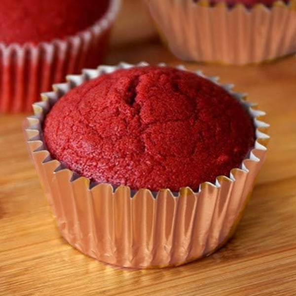 200 st Guld Folie Muffin Formar Standard Bakformar Muffin Pappersformar Rose Gold