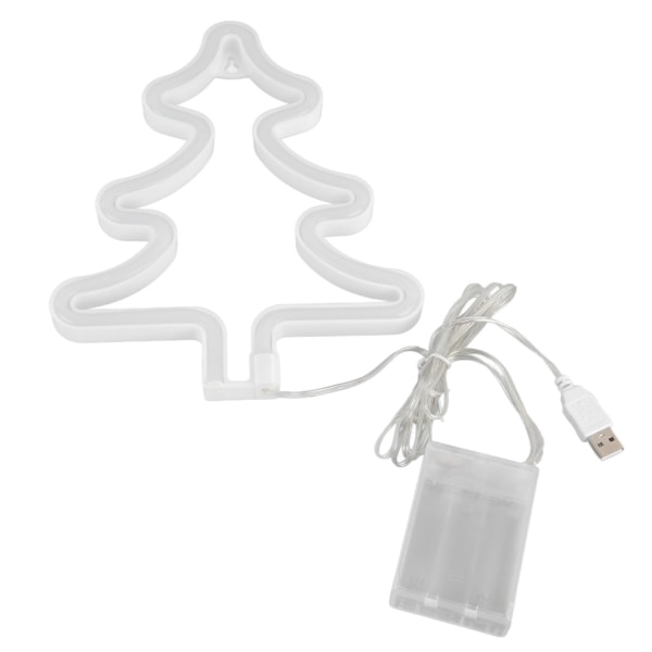 Led-ljusskylt Gröna Julgranar Säker Stabil Unik Form