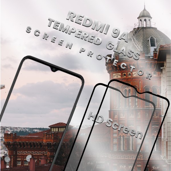 2-Pack Xiaomi Redmi 9A - Härdat Glas 9H - Super kvalitet 3D