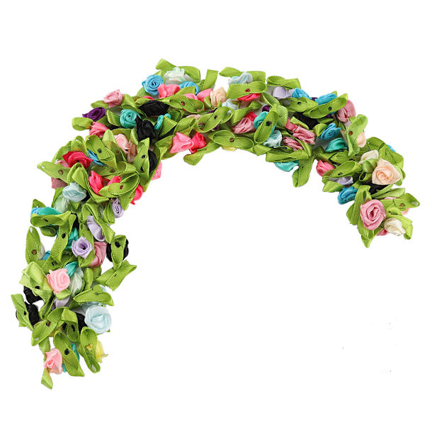 100 st konstgjorda plastblommor DIY Girlang Vävda tillbehör