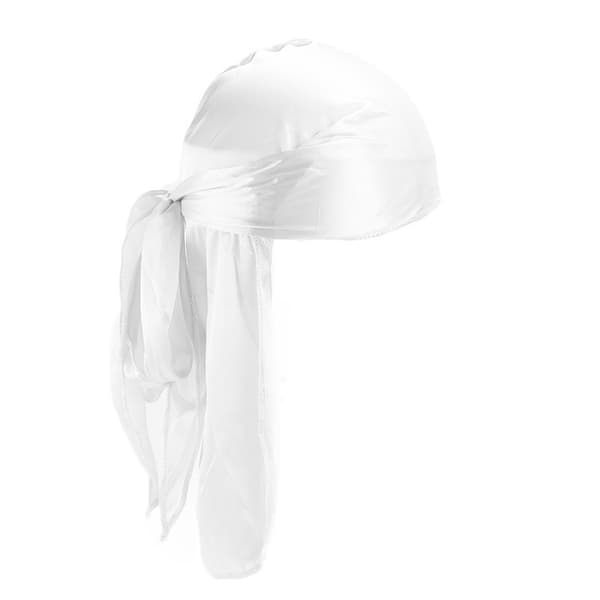 1 st Bandana Silk Durag VIT vit