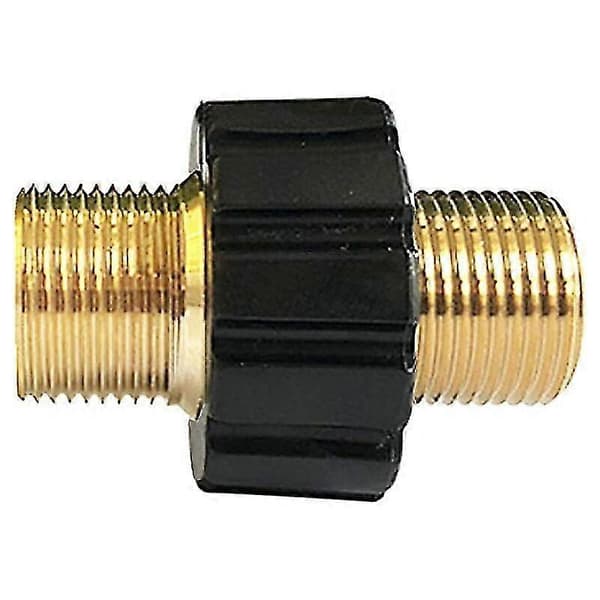 Slangsnabbkoppling, M22 X 1.5 Dubbel Hane Högtryckstvättadapter Kompatibel Med Karcher
