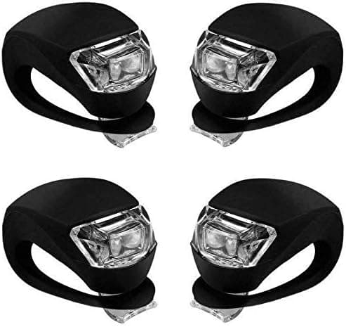 Cykellampor i Silikon med LED, Fram och Bak, Hjul