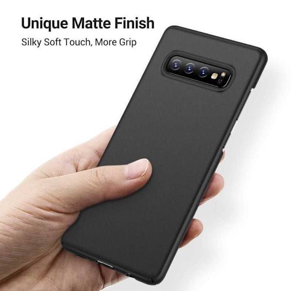 Samsung S10 Plus Ultratunt Mattsvart Skal Basic V2 Svart