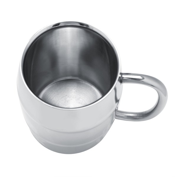 1 st rostfritt stål dubbelväggig kaffekopp öl tekopp med