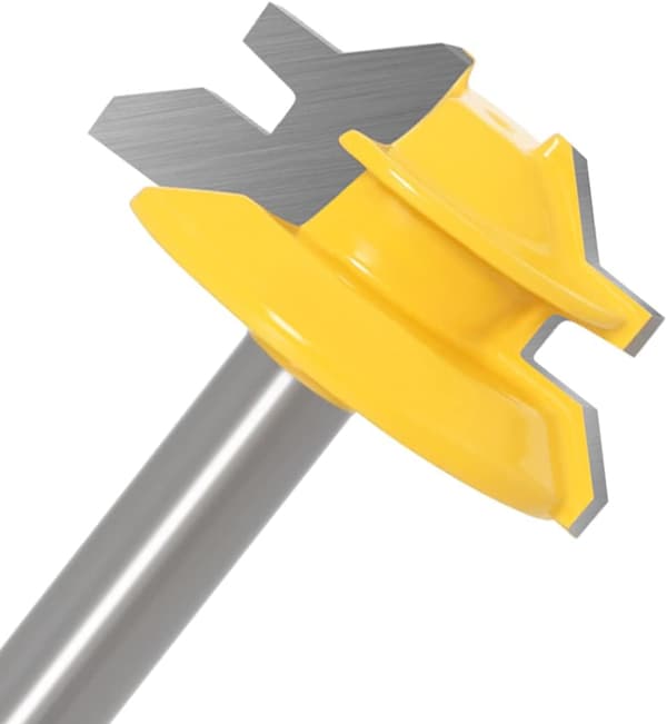 3 stk. 45 Graders Lås Mitre Fræserbit + Tunge Bit + Falskutter