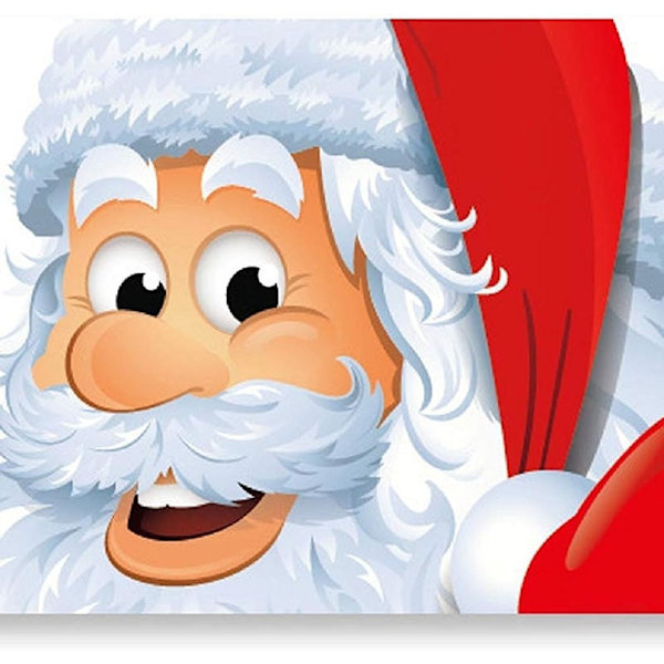 Christmas Windows Static Stickers Clings Santa Claus Snowman