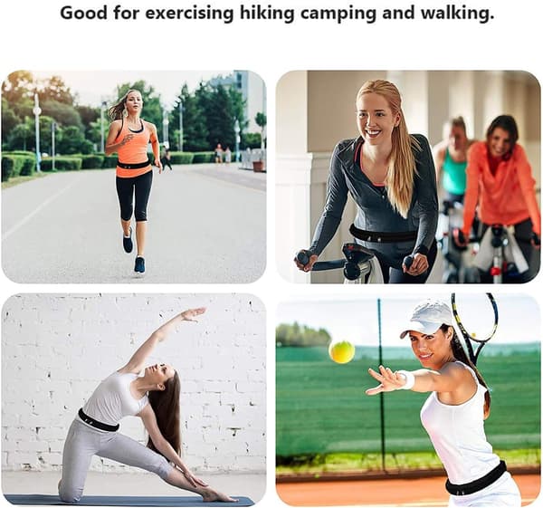Løpebelte for menn og kvinner, utvidbart sportsbelte for trening