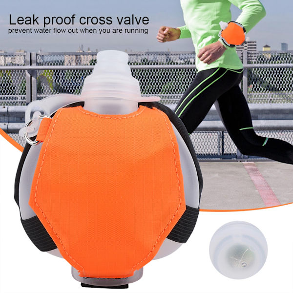 200 ml silikon handledsvattenflaska justerbart handledsband sport