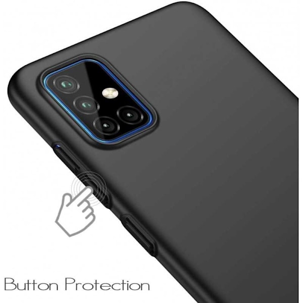 Samsung A71 Ultratunt Mattsvart Skal Basic V2 Svart