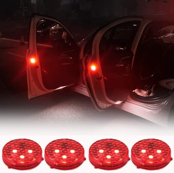 4-pack Universal Anti-kollisions Bil Dörrlarm LED Säkerhetsljus