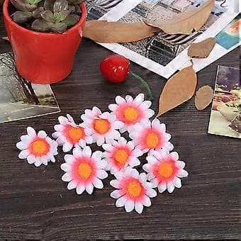 Gerbera Tusindfryd Hoveder Kunstige Stofblomster til Bryllupsfest