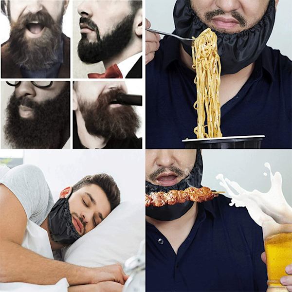 2 pcs. Beard Bandana for Men - Beard Protector, Beard Cover, Beard Pocket