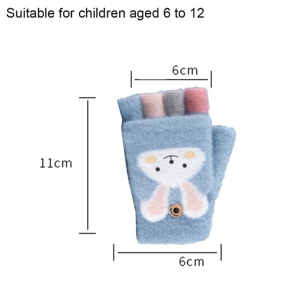 Vinterhansker for barn Varme hansker for barn Babyvotter blue