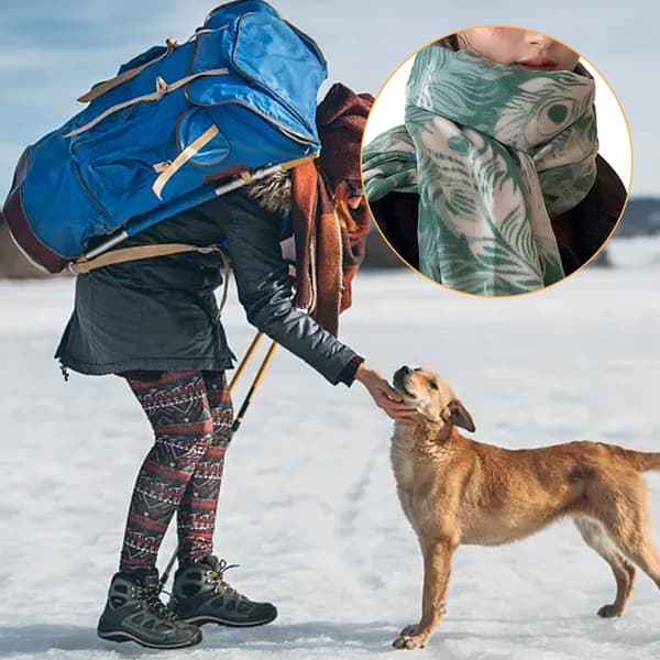 Skjerf for kvinner Rutete skjerf Vinter Varm Pashmina Tartan Skjerf